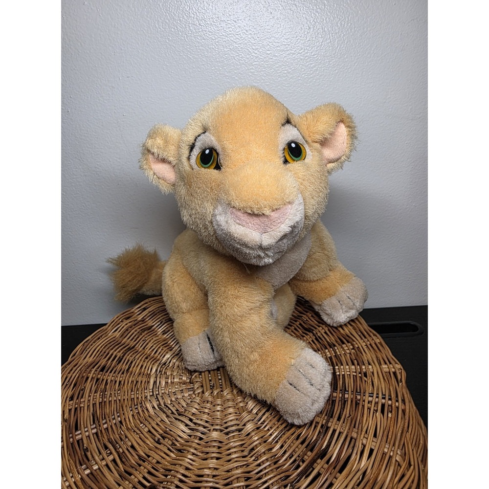 VTG Lion King Baby Nala Simba Plush Toy Disney 90s Disney Store NWT Rare